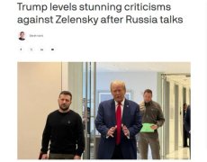 特朗普批评泽连斯基:“不应该开始这一切”